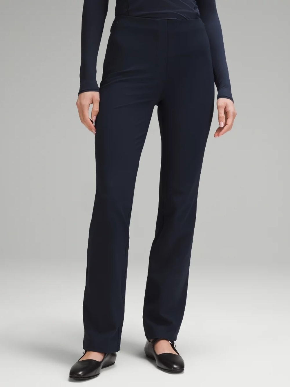 Lululemon Smooth High High Rise Women’s Navy Straight-Leg Performance Pants 12